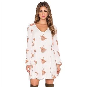 Free People Embroidered Austin Mini Dress